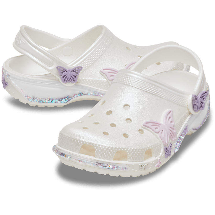Crocs Sale | Toddler Classic Butterfly Sparkle Shaker Clog