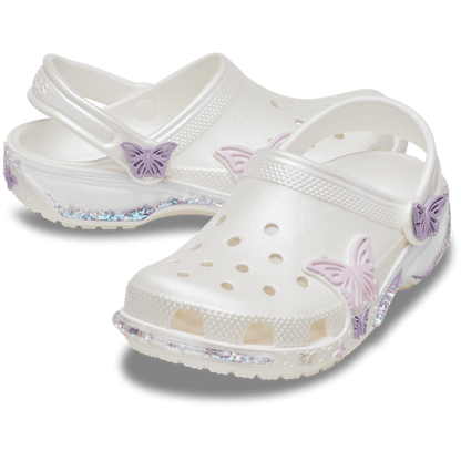 Crocs Sale | Toddler Classic Butterfly Sparkle Shaker Clog