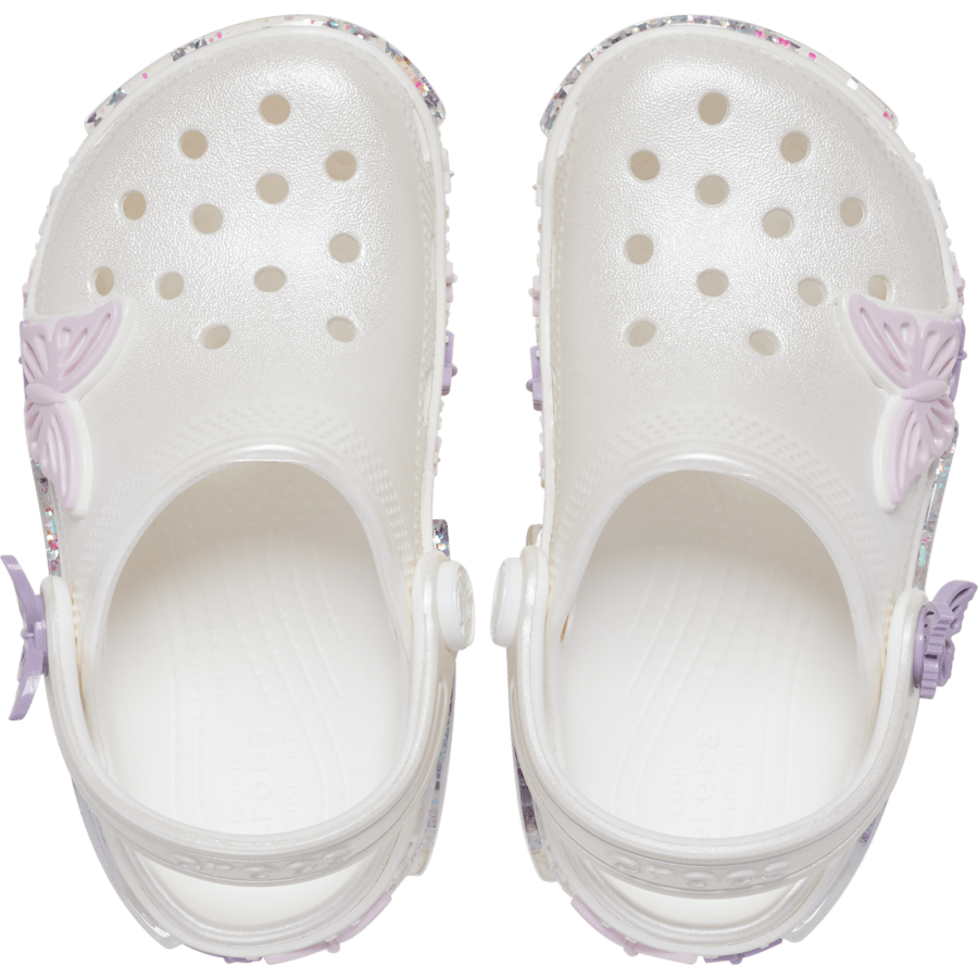 Crocs Sale | Toddler Classic Butterfly Sparkle Shaker Clog