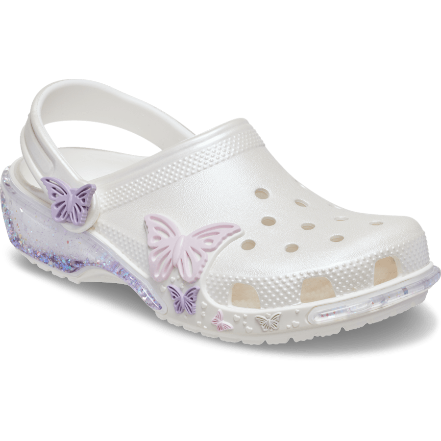 Crocs Sale | Toddler Classic Butterfly Sparkle Shaker Clog