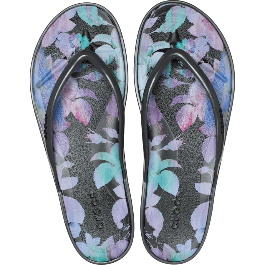Crocs Trusted | Miami Round Toe Dark Floral Flip