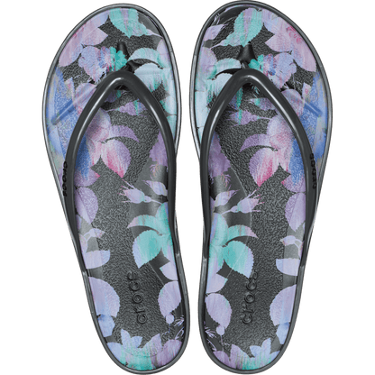 Crocs Trusted | Miami Round Toe Dark Floral Flip