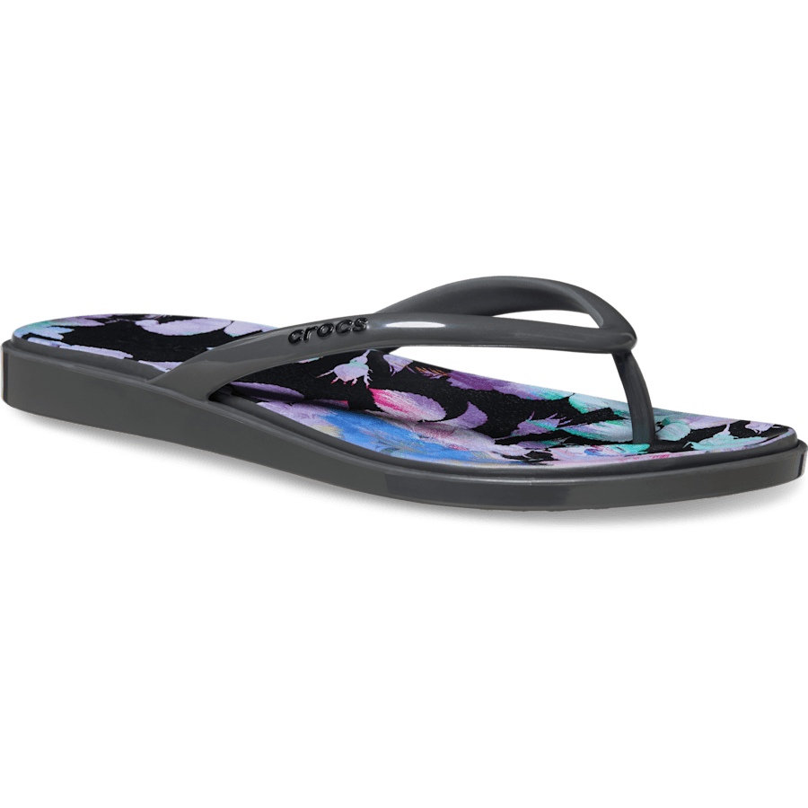 Crocs Trusted | Miami Round Toe Dark Floral Flip